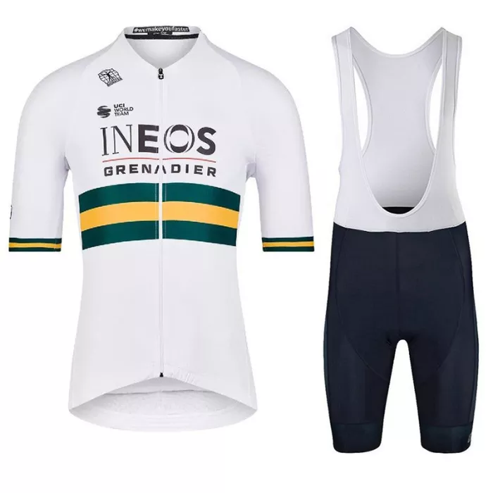 2022 Cycling Jersey INEOS Grenadiers Champion Australia Short Sleeve and Biboiuj022